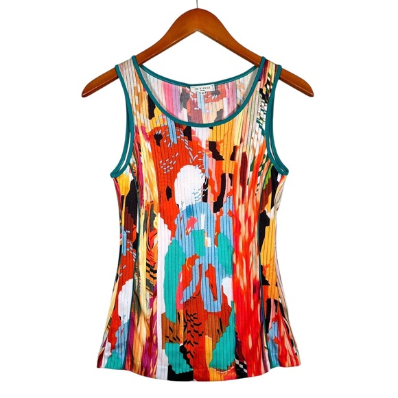 Etro Milano Tops - ETRO MILANO Bold Print Tank Top